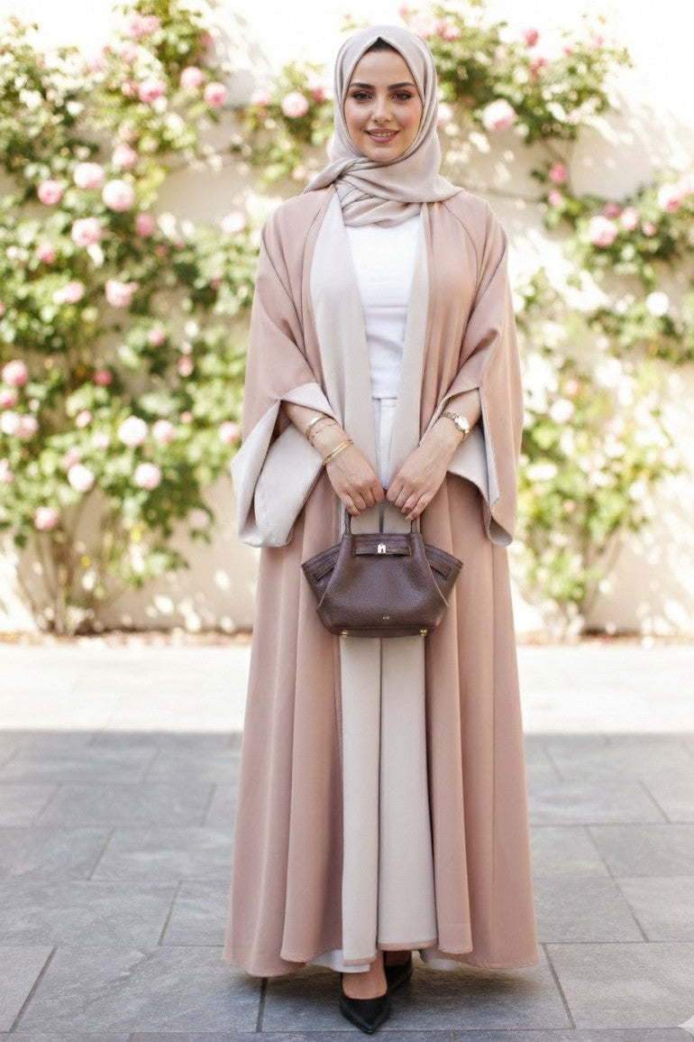 Blush & Gold Reversible Abaya