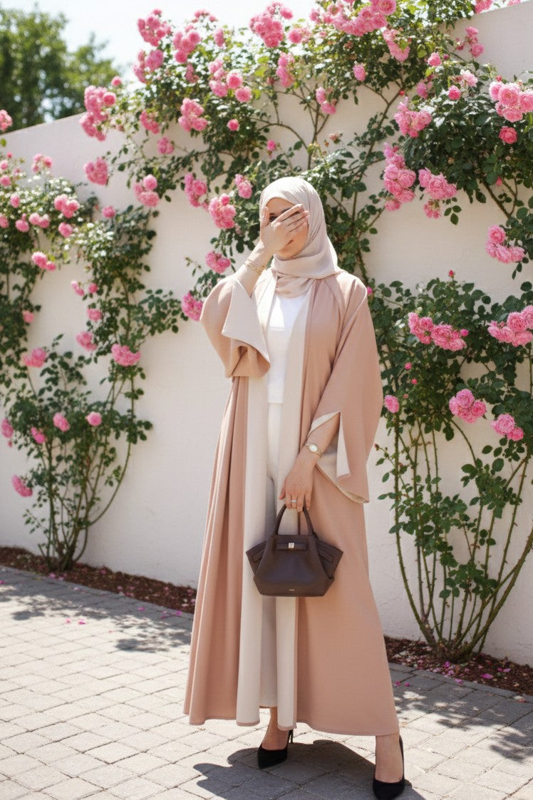 Blush & Gold Reversible Abaya