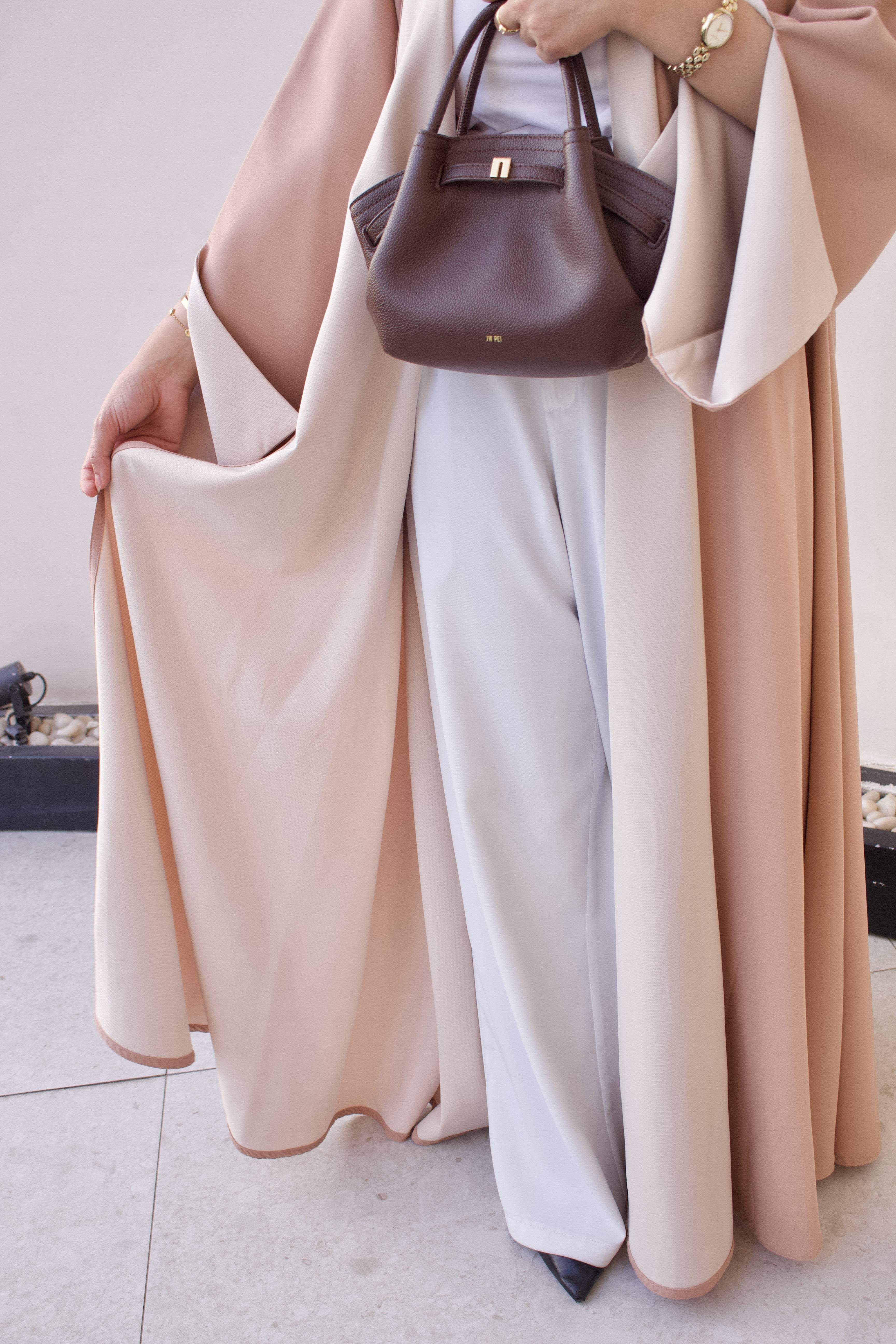 Blush & Gold Reversible Abaya