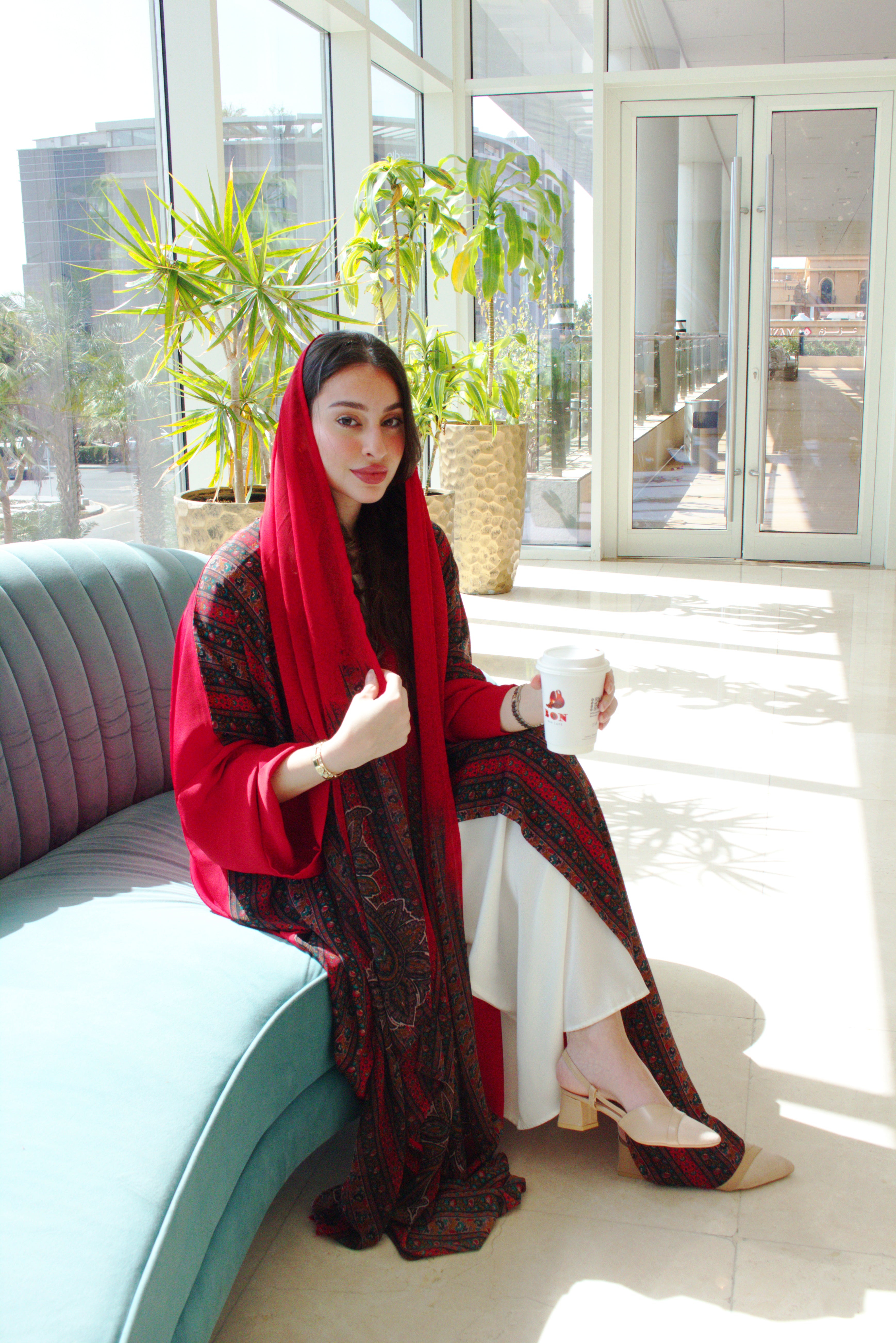 Ruby Heritage Silky Abaya