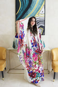 Bloom in Bianco abaya set