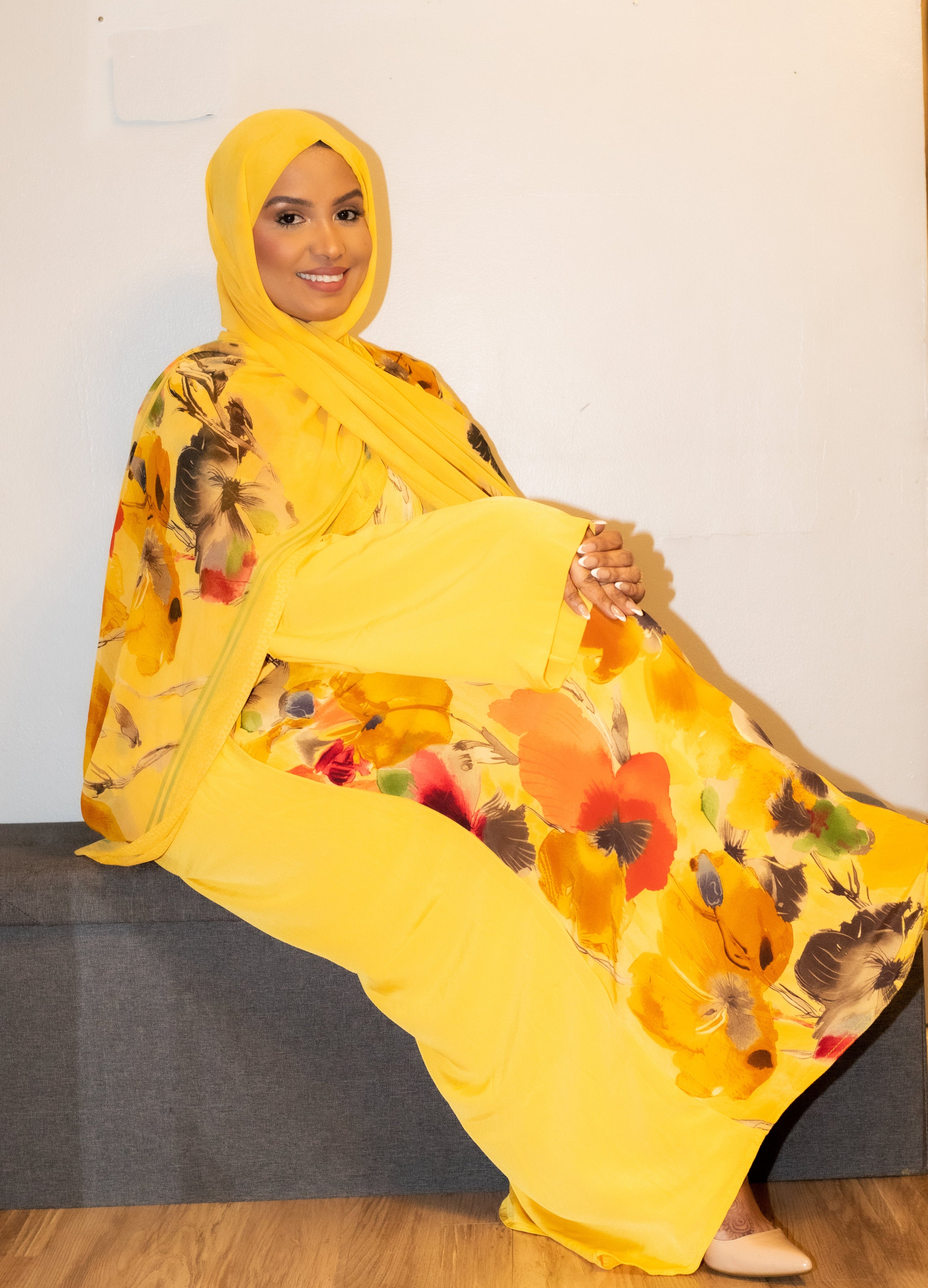 Honey Amber Abaya Set