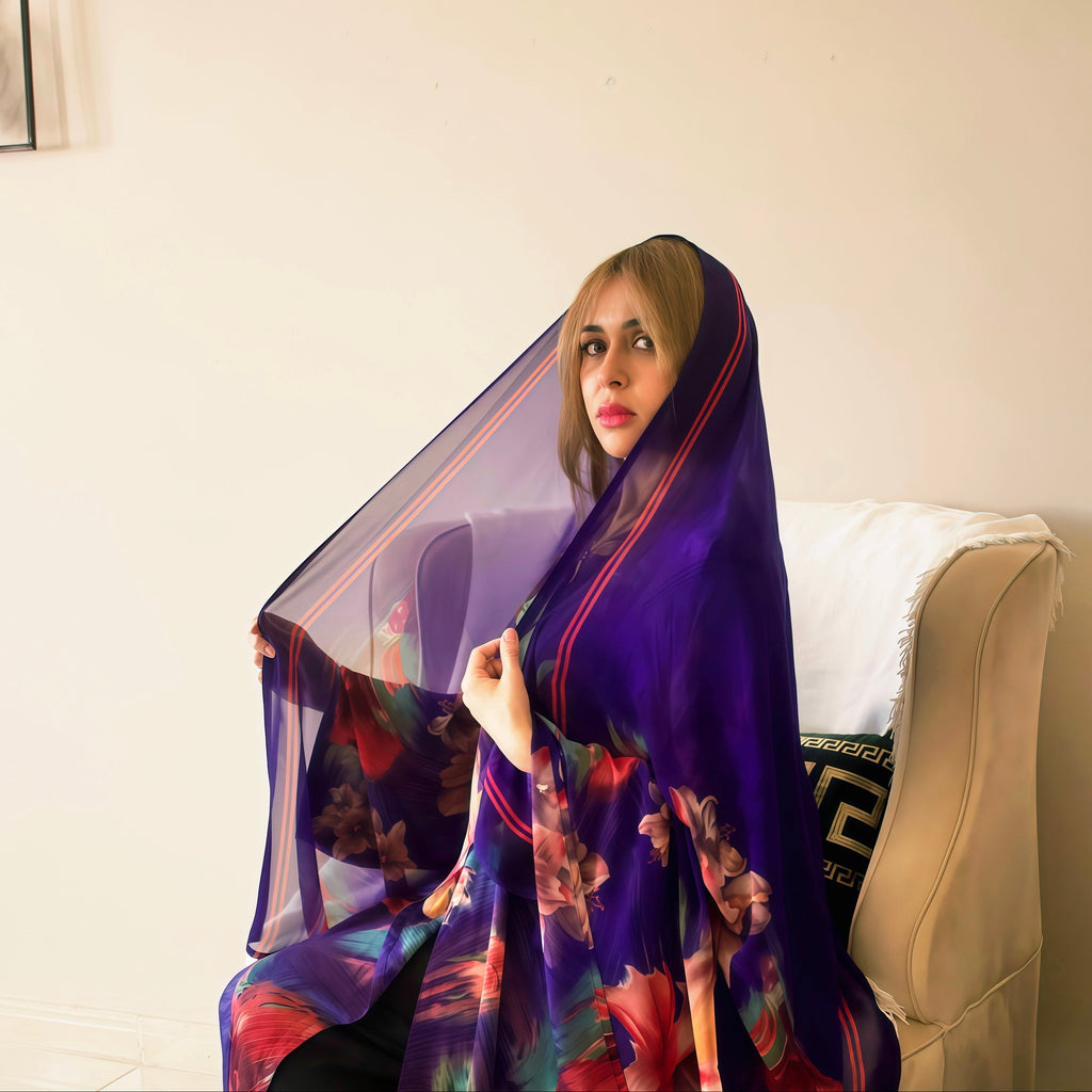 Royal Iris Silky Abaya Set