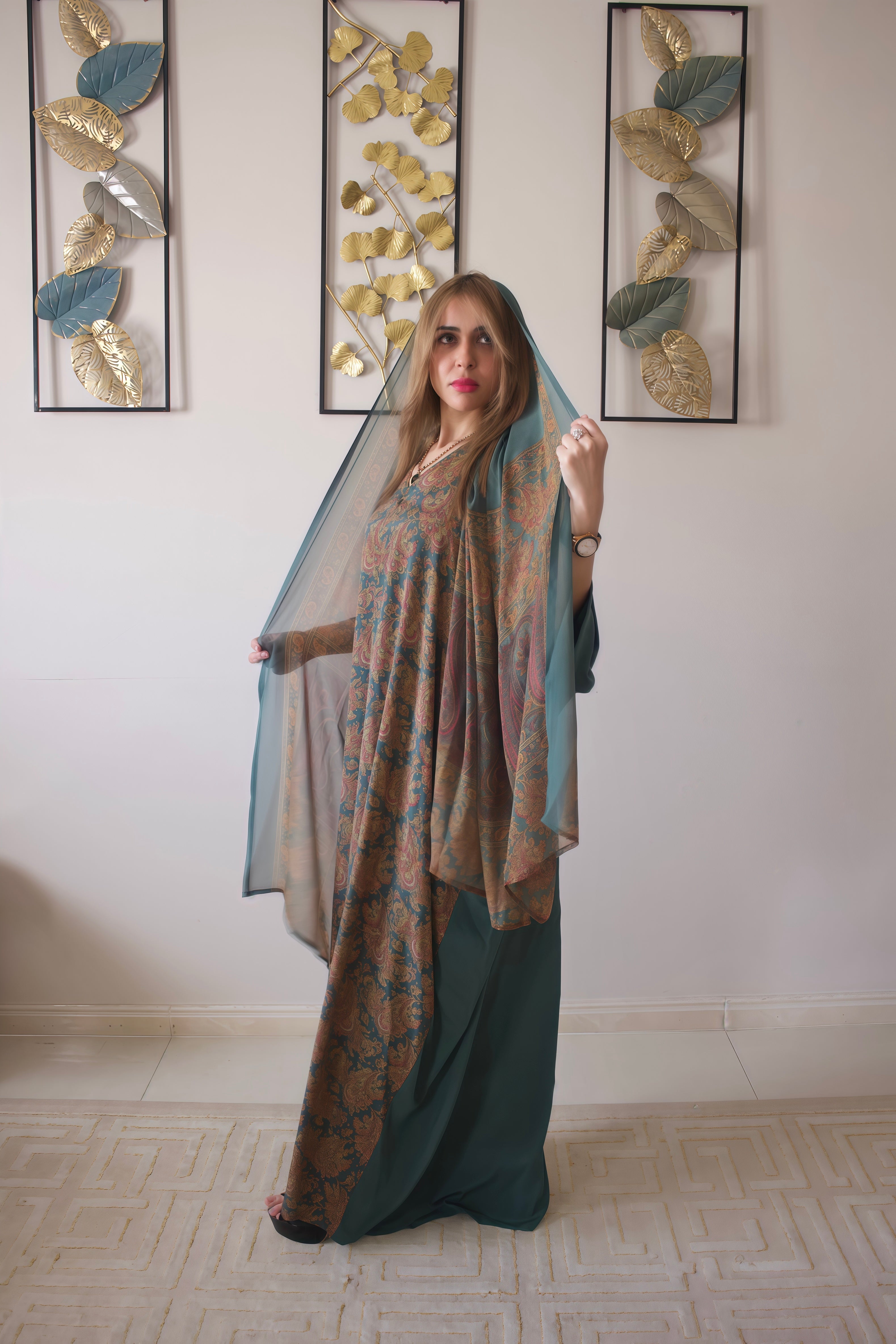 Cypress Royale Silky Abaya Set