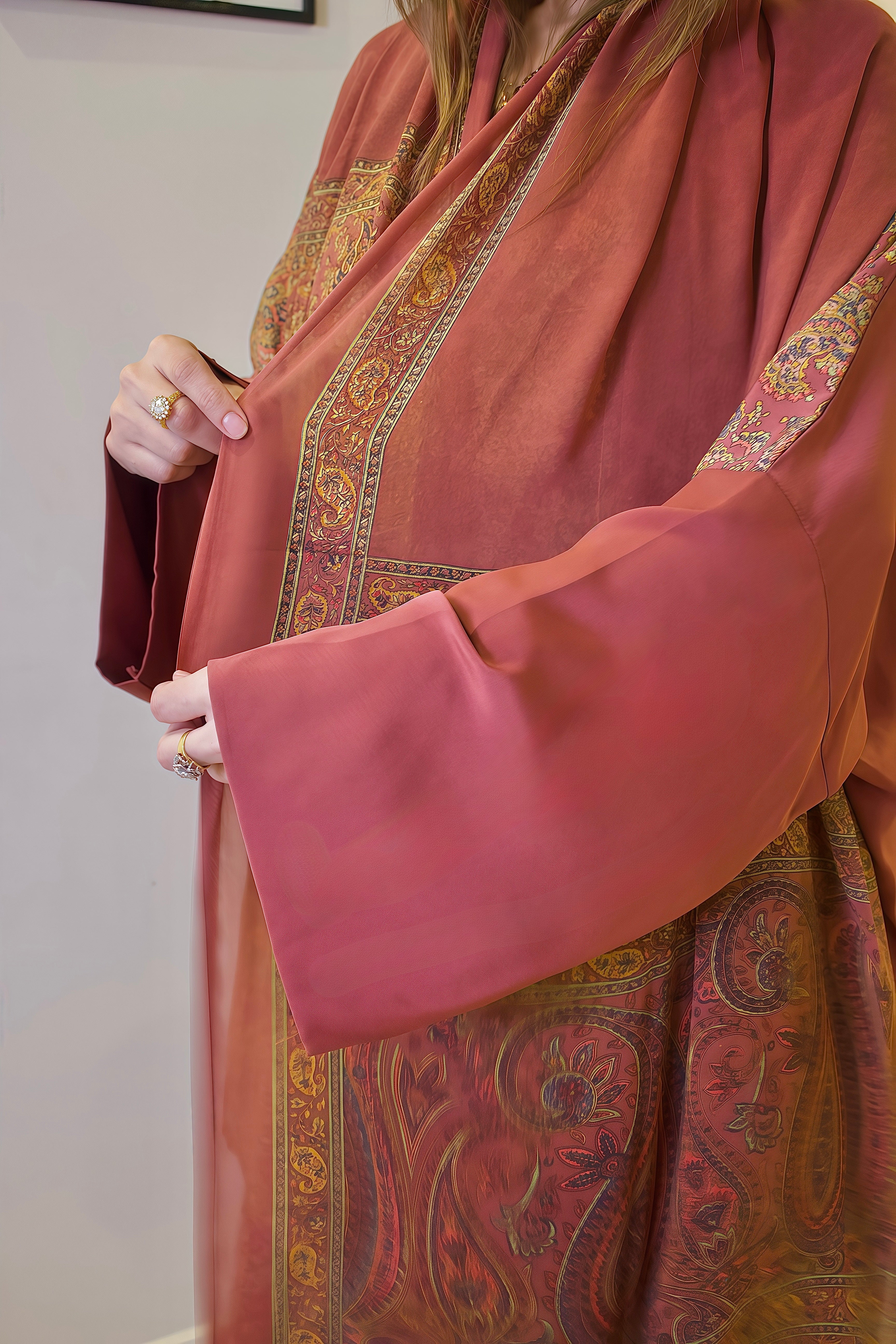 Autumn Royale Silky Abaya Set