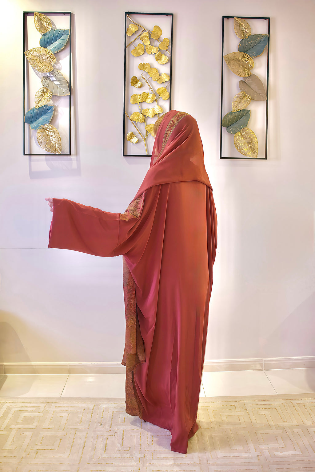 Autumn Royale Silky Abaya Set